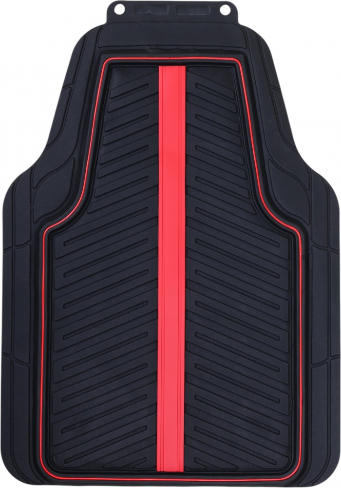 Килимки автомобільні Auto Assistance передні AA24101FR 2 шт. чорний/червоний універсальні