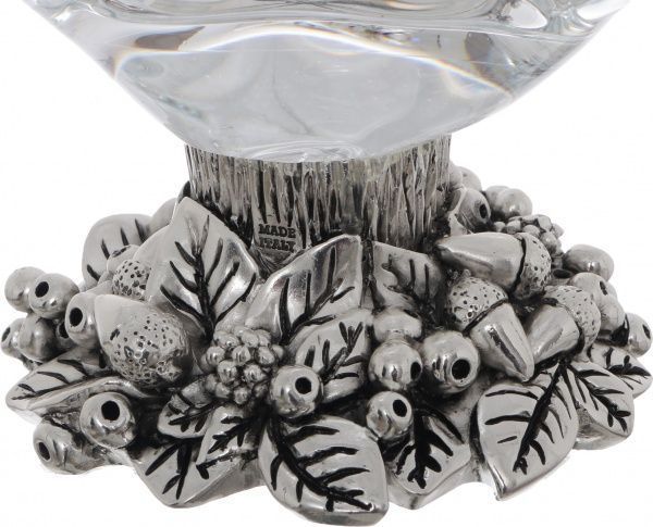 Фруктовниця Silvia з керамічним декором White cristal