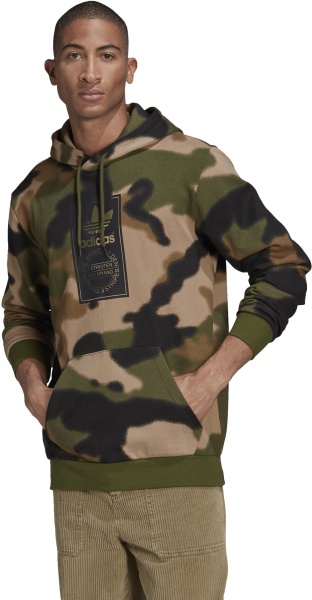 Джемпер Adidas CAMO AOP HOODIE GN1879 р. 2XL різнокольоровий