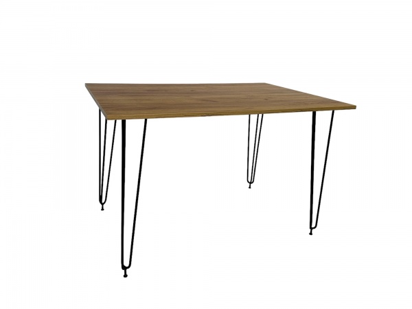 Стол Акрон 1200x800x750 мм черный/дуб крафт золотой 