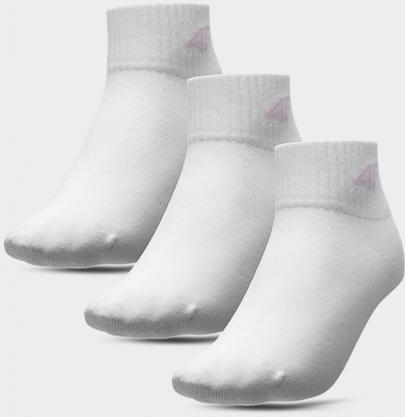 Шкарпетки 4F SOCKS CAS F098 (3PACK) 4FJSS23USOCF098-90S р.32-35 білий
