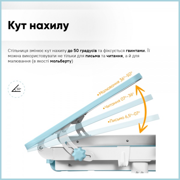 Комплект мебели детский Evo-kids BD-28 Panda Blue