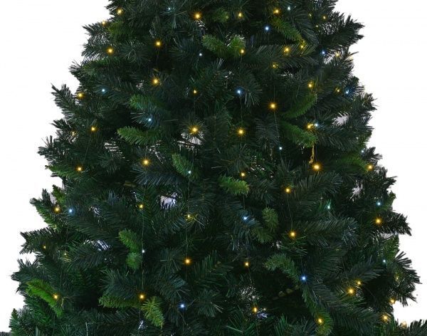 Электрогирлянда-штора внутренняя и внешняя светодиодная (LED) 350 ламп 2,5м тепло-белая с белым холодным EP-1903