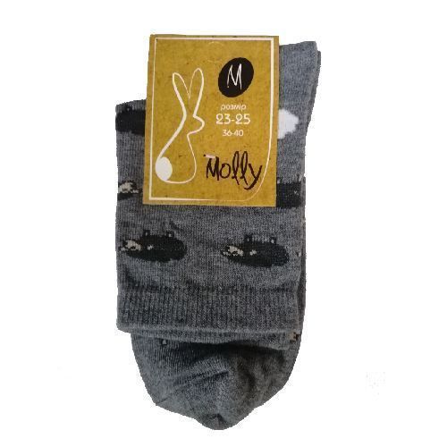 Носки Молли Черно-белые овцы р. 23-25 черно-белый 1 пар 