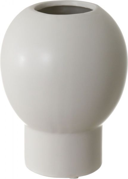 Ваза керамическая белая Murcia 19х13х13 см