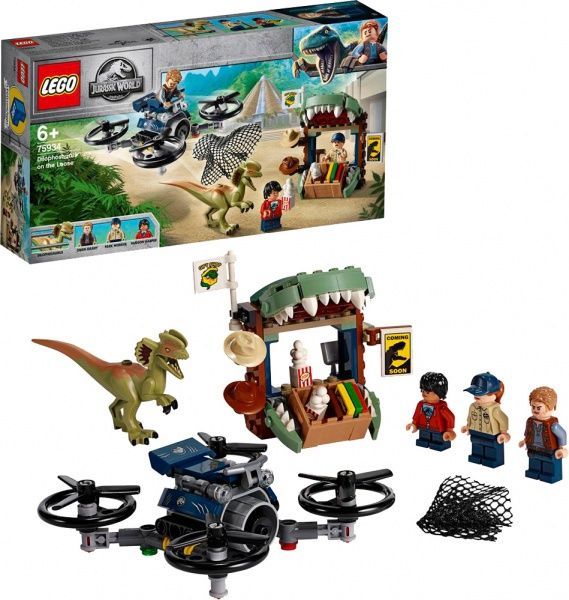 Конструктор LEGO Jurassic World Дилофозавр на свободе 75934