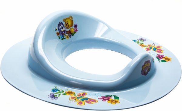 Накладка на унитаз Maltex Kubus голубая 3910506