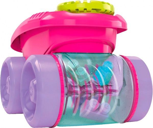 Конструктор Mega Bloks Розовая тележка-каталка Собираем кубики