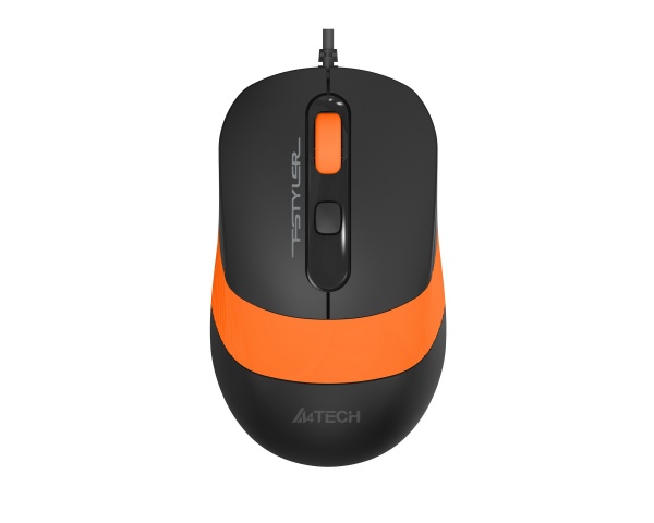 Мышка A4Tech бесшумная Fstyler FM10S (Orange) 