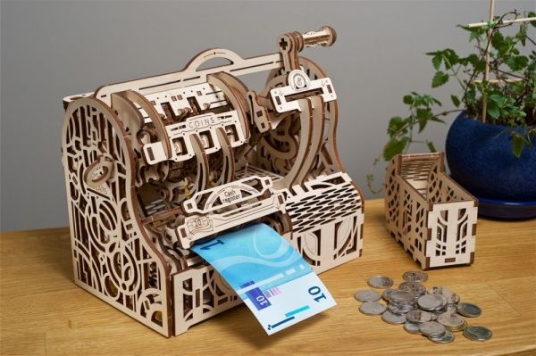 Деревянный 3D-конструктор UGEARS Кассовый аппарат