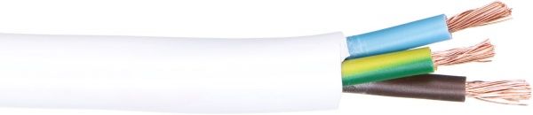 Кабель силовой многожильный Expert Power ПВС белый 3х2,5 медь 