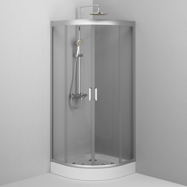 Душевое ограждение AM.PM Gem 1/4 Round 80x80 W90UG-401-080MT Chrome