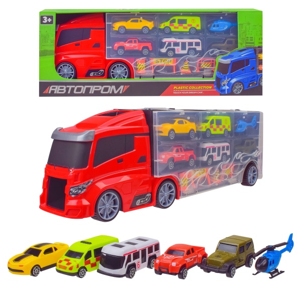 Автовоз Автопром з машинками 8081B