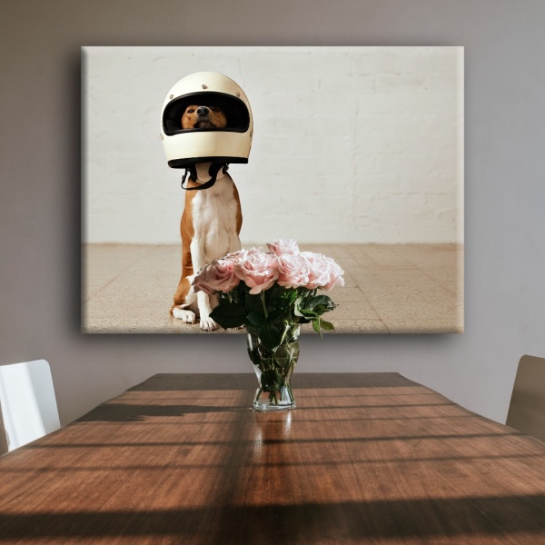 Постер Dog astronaut 90x120 см Brushme 