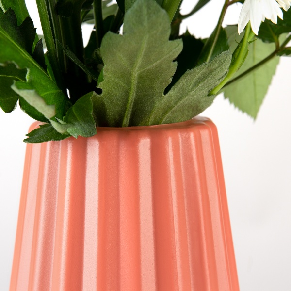 Ваза пластиковая MVM DH-FLOWERS-06 CORAL 22 см 