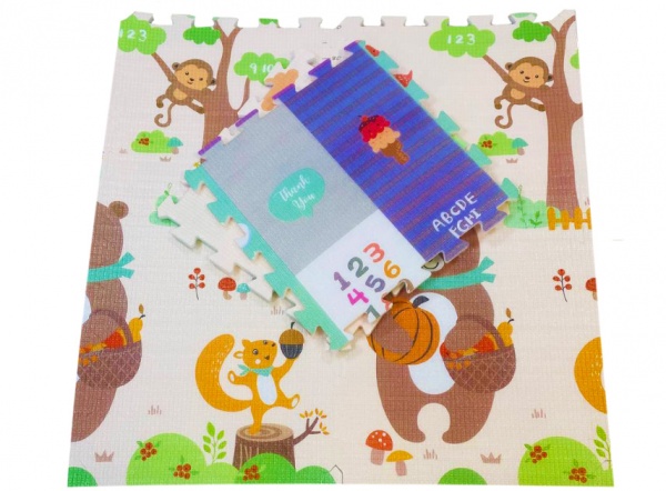  Lanor Килимок-пазл Lanor Ліс/тваринки (60х60х1,5см) 6шт.