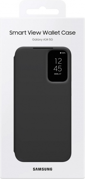 Чохол-книжка Samsung Smart View Wallet Case Black для A34 (EF-ZA346CBEGRU)