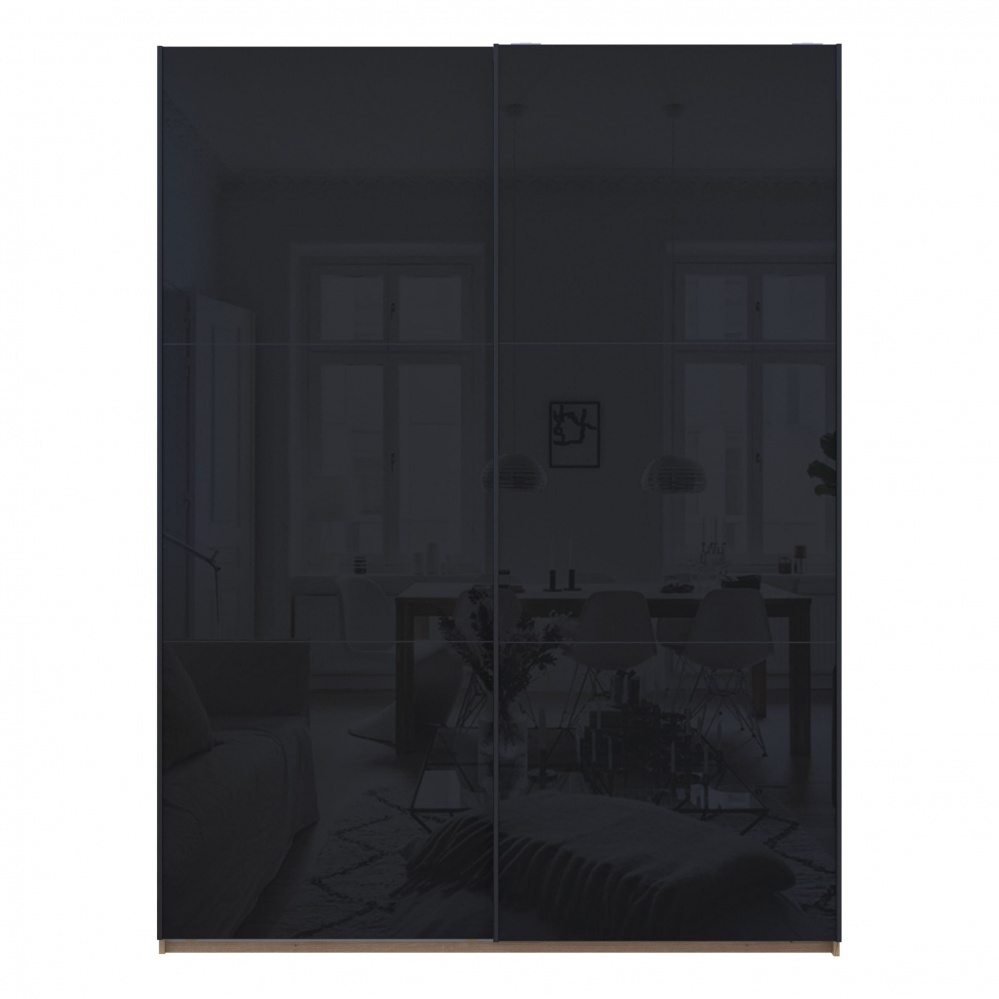 Шкаф-купе G-Caiser 2 Doros 1,8 м 1800x600x2400 мм дуб эвок прибрежный двери / стекло