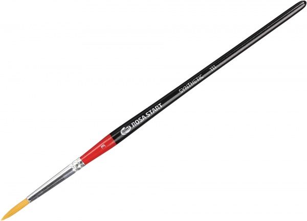 Кисть Синтетика круглая, 111 № 3 Rosa Start 