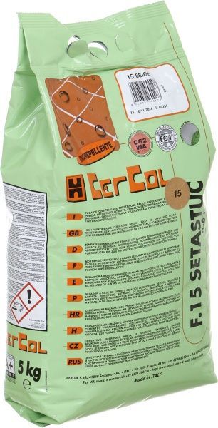 Фуга Cercol F.15 Setastuc 15 5 кг бежевий