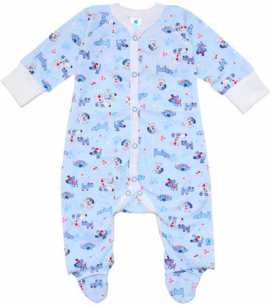 Комбинезон Minikin песики р.56 голубой 198050356 