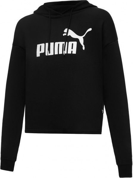 Джемпер Puma ESS Cropped Logo Hoodie 58687001 р. L чорний