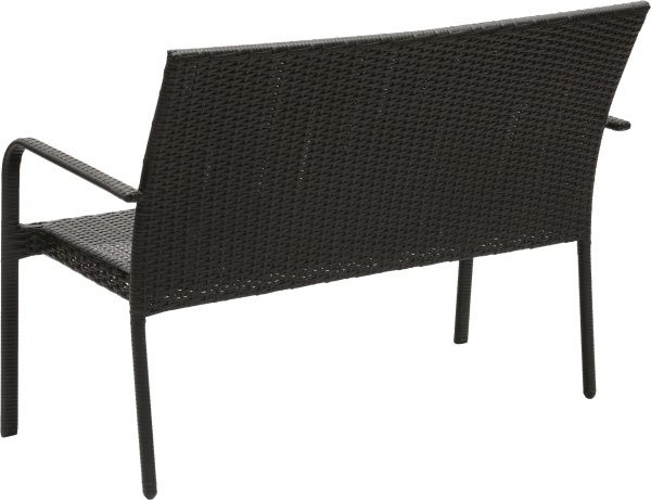 Диван садовый Indigo HYC-005D 63х123 см черный 