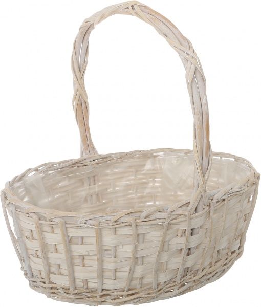 Кошик плетений Tony Bridge Basket флористичний 43х31х15 см кремовий Z8605014-1 