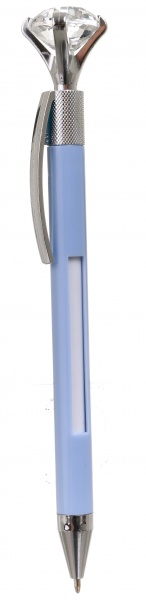 Ручка кулькова Діамант блакитна 