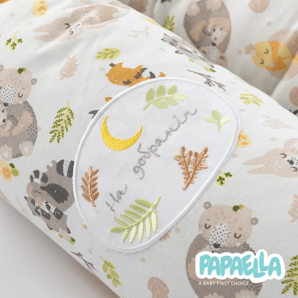 Бортик-валик захисний мультифункціональний Обіймашки 2 шт. Papaella різнокольоровий 