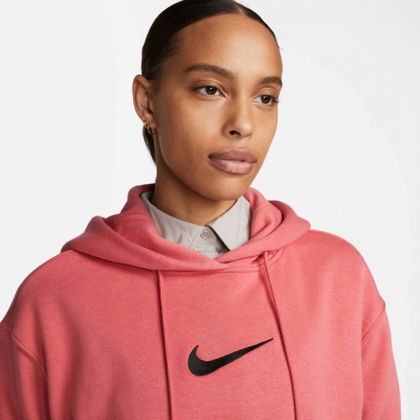 Джемпер Nike W NSW PHNX FLC OS PO HDY MS FD0892-655 р. XL червоний