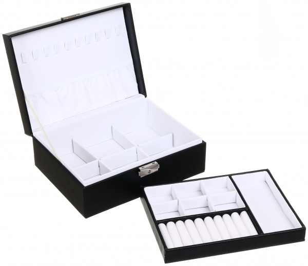 Шкатулка для украшений черный 23х17х9 см CX1376 Savage