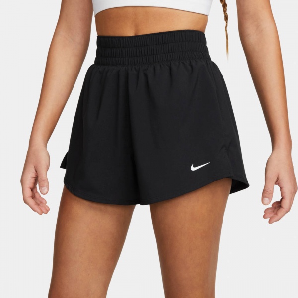 Шорты Nike W NK ONE DF HR 3IN 2N1 SHORT DX6016-010 р. L черный