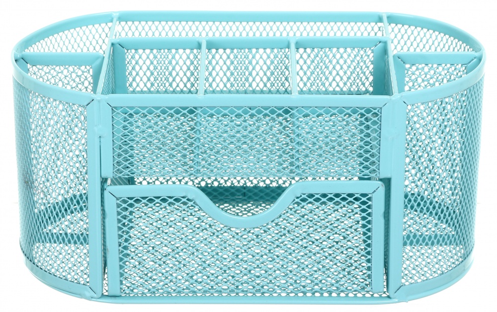 Органайзер настольный металл 22.3х10.8х10.8 см бирюзовый Nota Bene