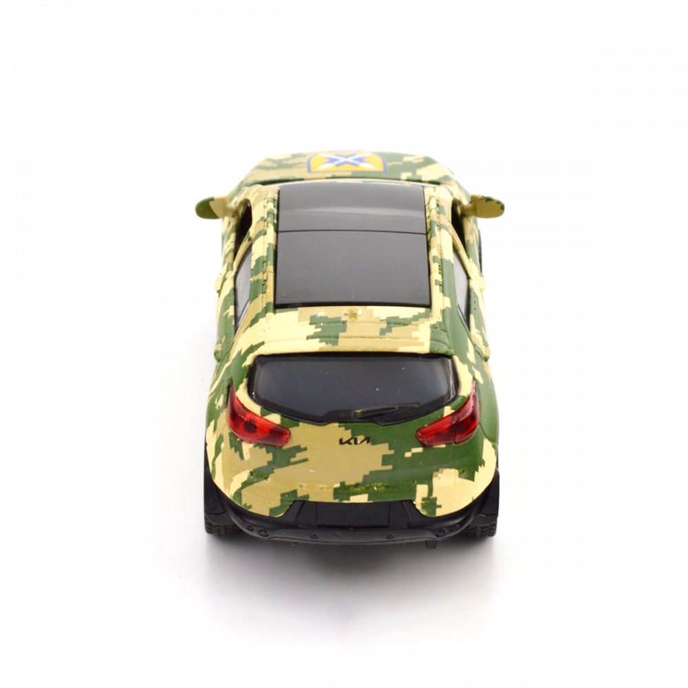 Автомодель TechnoDrive 1:32 серії Шеврони Героїв Kia Sportage R-56 ОМПБр 250362M