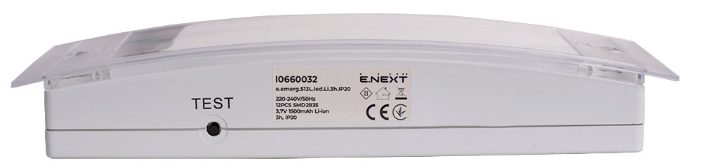 Светильник аварийный E.NEXT e.emerg.513L.led.Li.3h.IP20 5,2 Вт белый l0660032