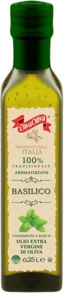 Масло оливковое Diva Oliva с базиликом 250 мл 