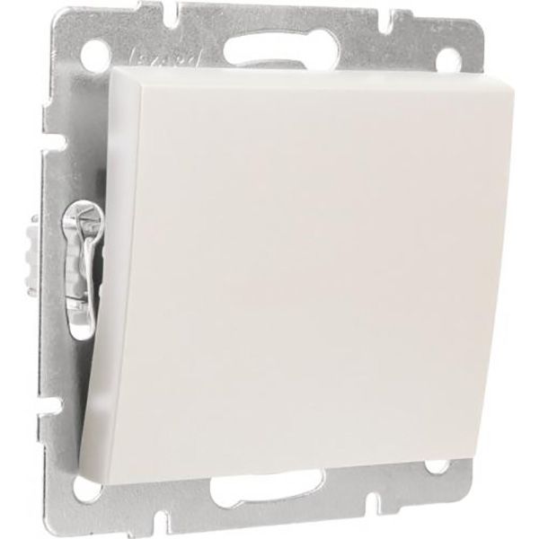 Выключатель одноклавишный Lezard Rain без подсветки 10 А 220В жемчужно-белый 703-3088-100