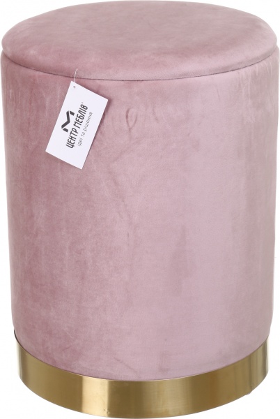 Пуф Мурсия с нишей для хранения 350х460 мм розовый 