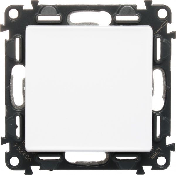 Выключатель проходной одноклавишный Legrand Life без подсветки 10 А 250В белый 752406