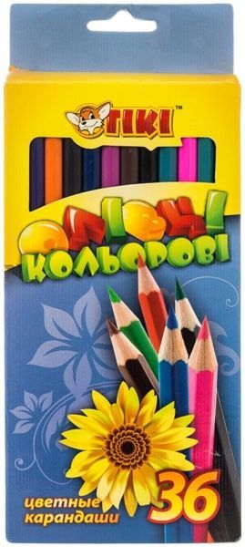 Олівці кольорові 51603-ТК 36 шт. Тікі