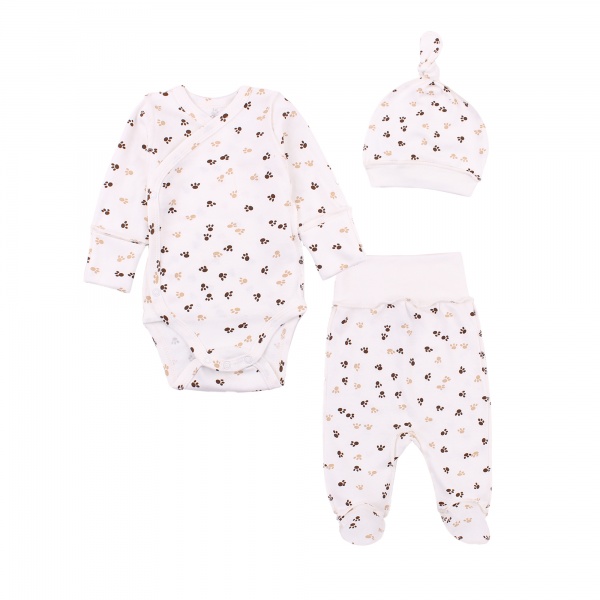 Комплект детской одежды Фламинго Ясельный молочный р.56 