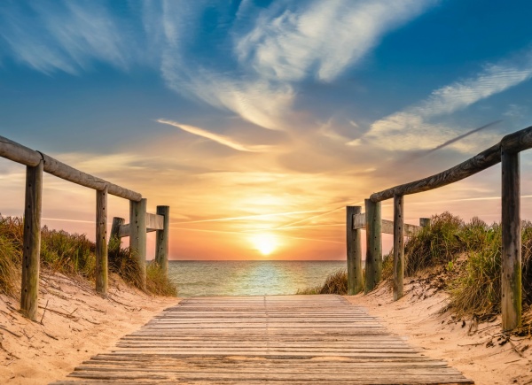 Репродукция Утро на пляже 80x110 см Арт Фемелі 