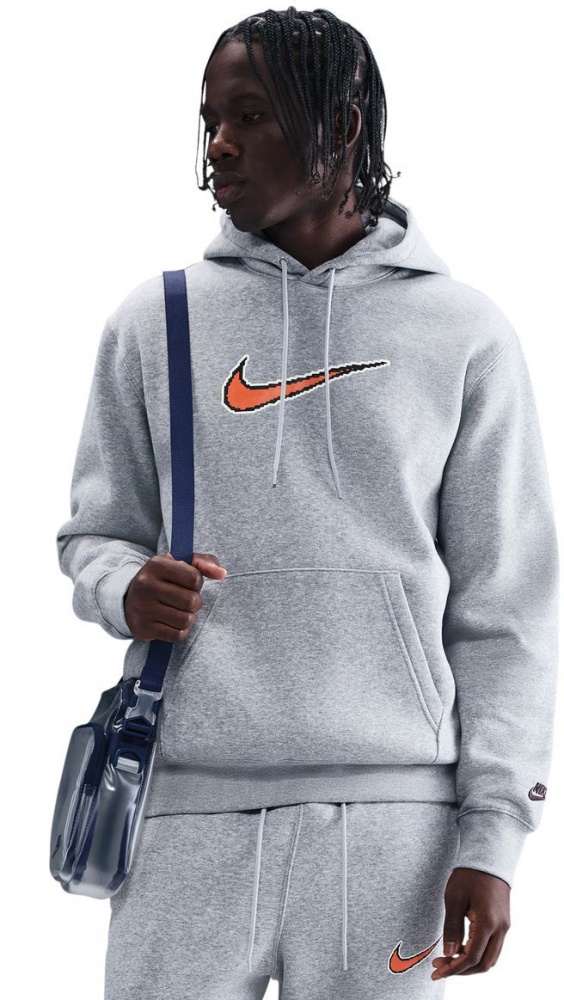 Джемпер Nike M NK Club BB HDY Neo VarSIty HV0854-063 р.S сірий