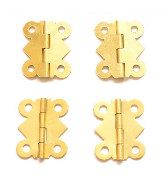 Петля декоративна фігурна золото 25х20 мм 4 шт. 