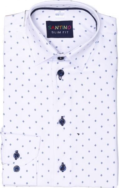 Сорочка дитяча Легпромторг 45/22 р.152 білий із принтом 