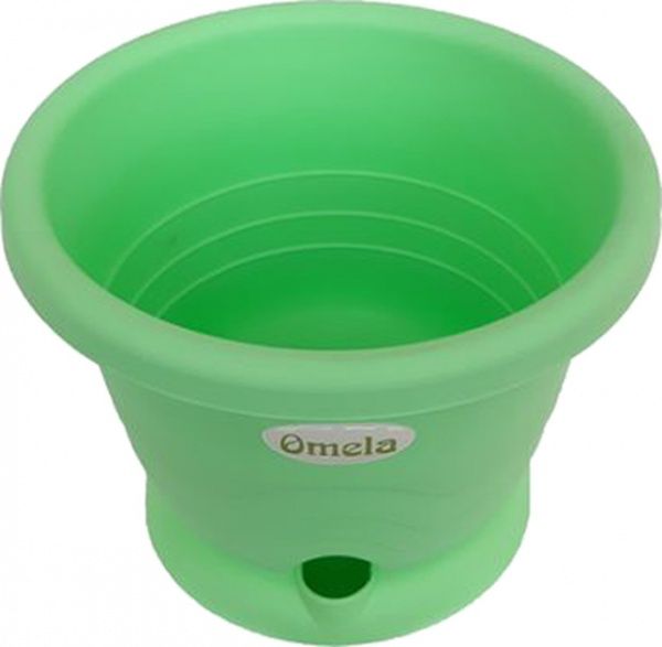 Горшок пластиковый Омела Омела Пастель 1 литра круглый 1л мята 