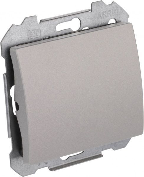 Выключатель перекрестный одноклавишный Siemens Iris без подсветки 16 А 250В IP20 алюминий меркурий 18507 MA