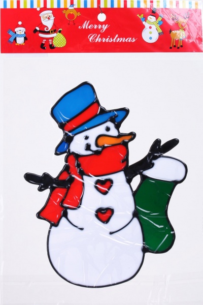 Наклейка декоративная cиликоновая 4 микс (6 дизайнов) в ассортименте 13x18 см