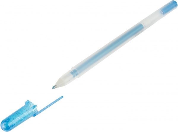 Ручка гелева Sakura Metallic Синя 